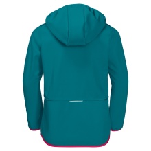 Jack Wolfskin Softshelljacke Fourwinds (wind-& wasserabweisend) bayblau Kinder/Jugendliche